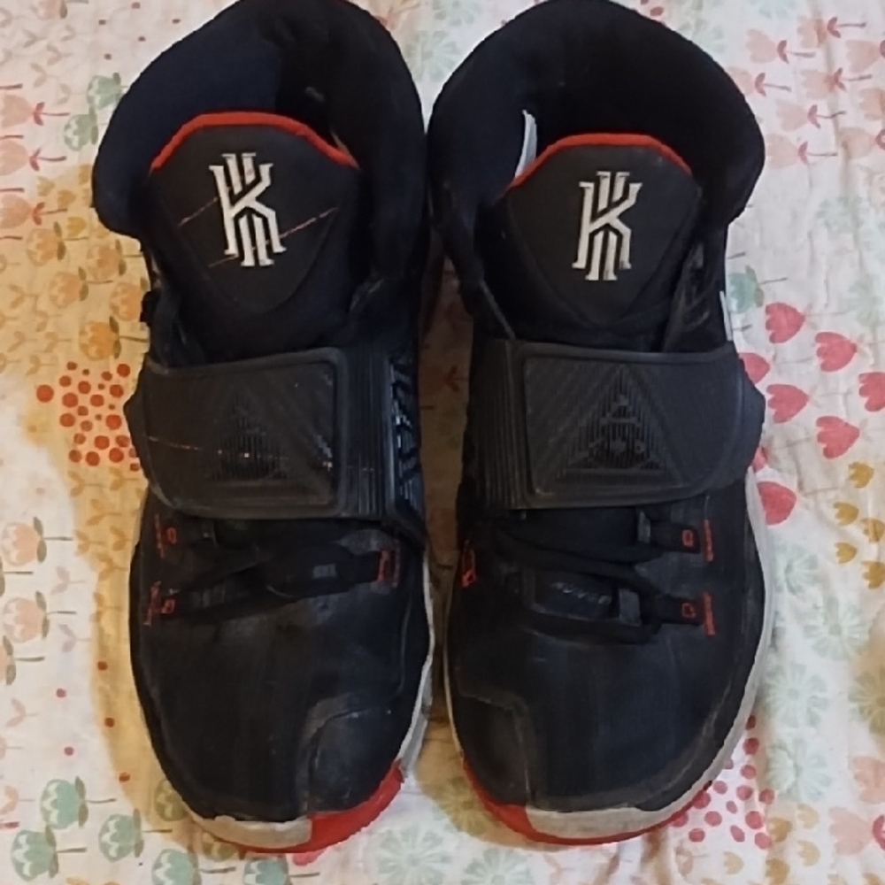 Kids Black and Red Nike Basketball Shoes